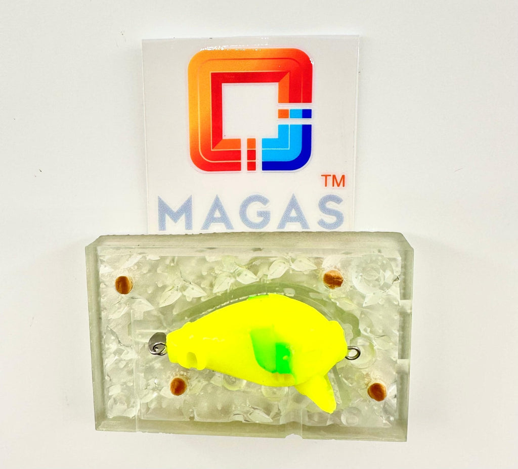 MAGAS Blockbuster-42 Subsurface soft silicone anti-snag fishing lure with patented Magnetic Anti-Snag System and removable glass rattle.