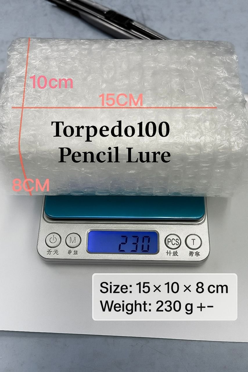 Build Your MAGAS Bundle - Torpedo - 100 Pencil Lure (Pick 12) - MY TACKLE R&D ENTERPRISE