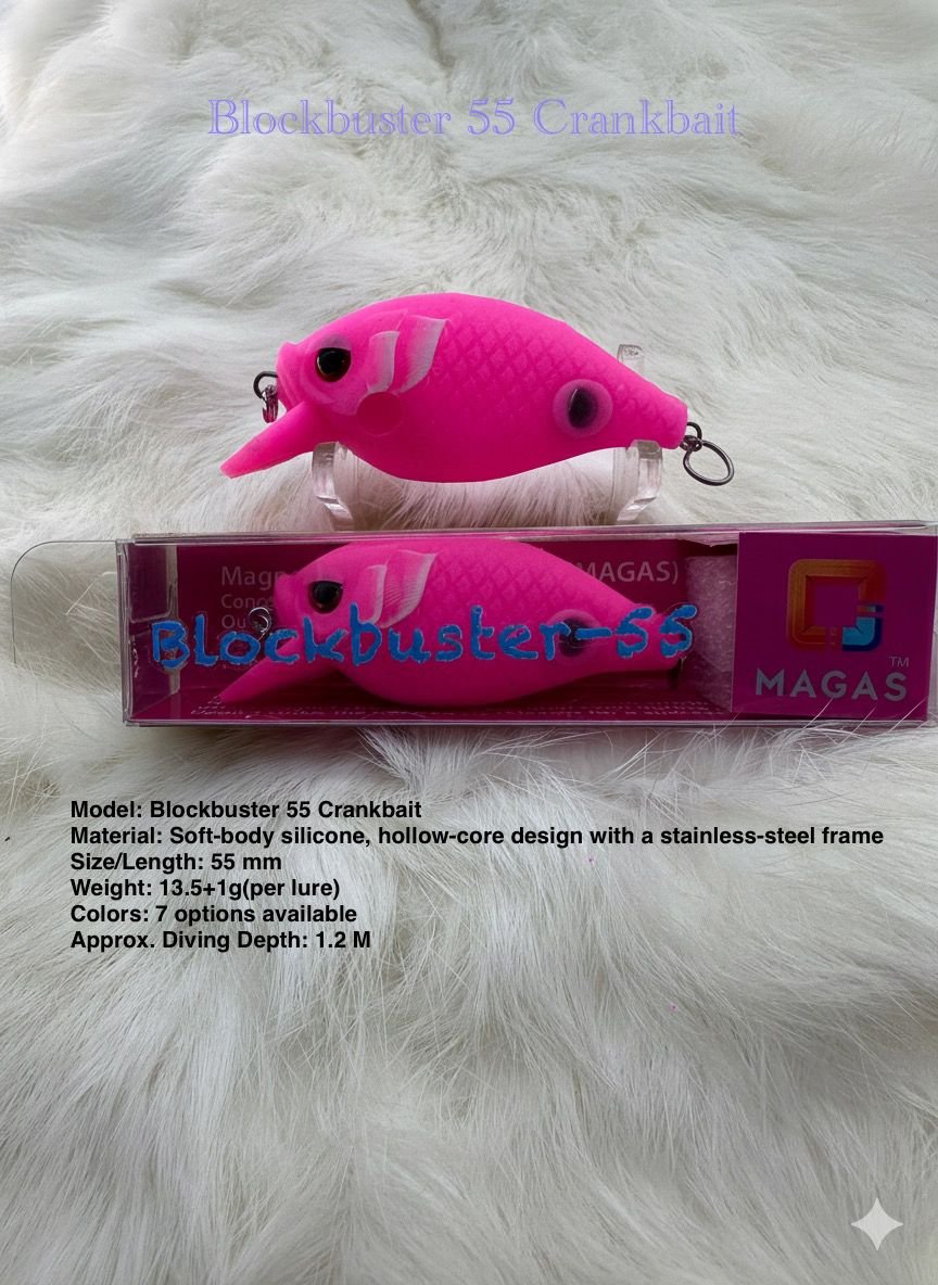 Build Your MAGAS Bundle - Blockbuster - 55 Crankbait (CB) (Pick 3) - MY TACKLE R&D ENTERPRISE